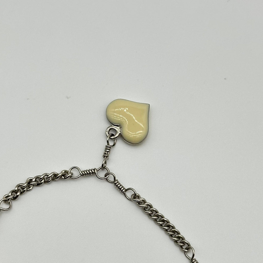 LOUIS VUITTON Bracelet Sweet Monogram M65476 Argent blanc méta