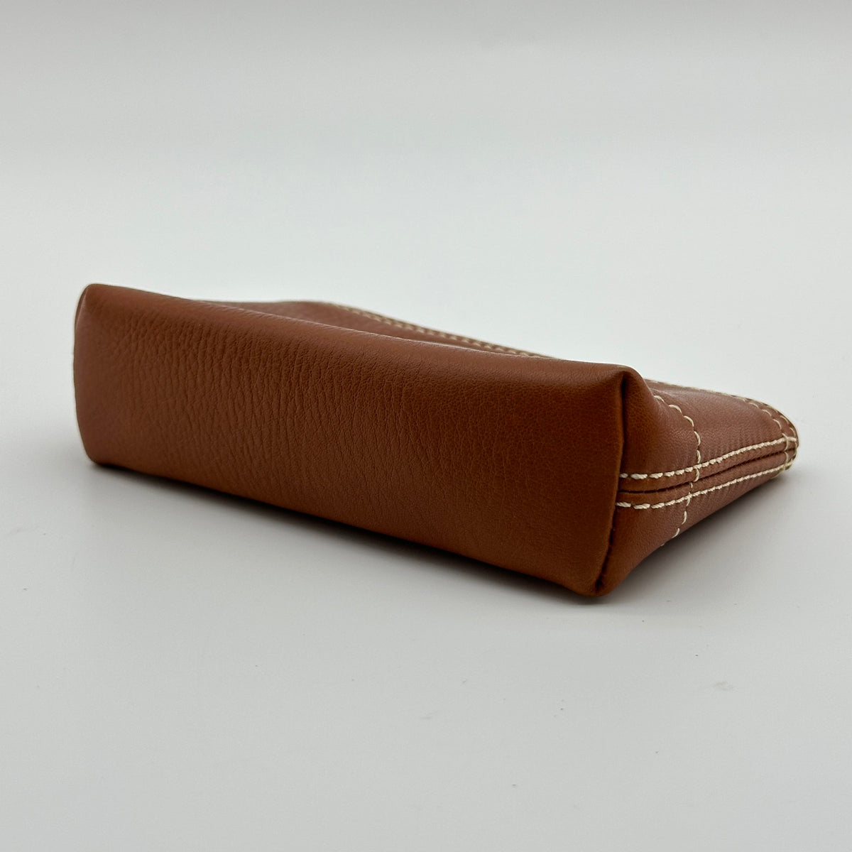 Celine Leather Macadam Logo Brown Coin Case