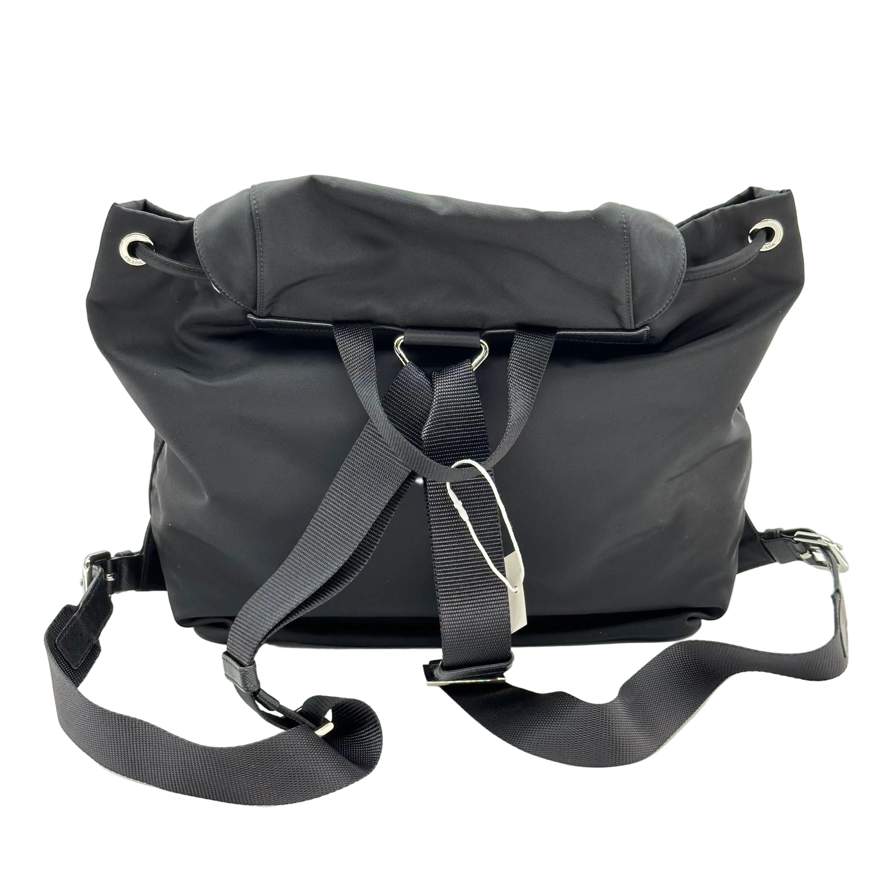 Prada Nylon Rucksack Backpack Bag Black