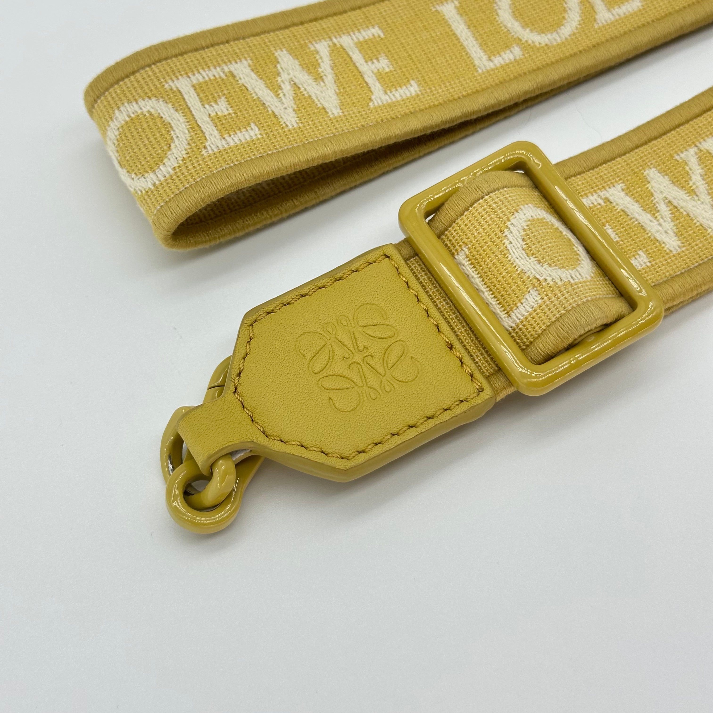 LOEWE Flamenco Clutch Leather Shoulder Bag with Anagram Strap