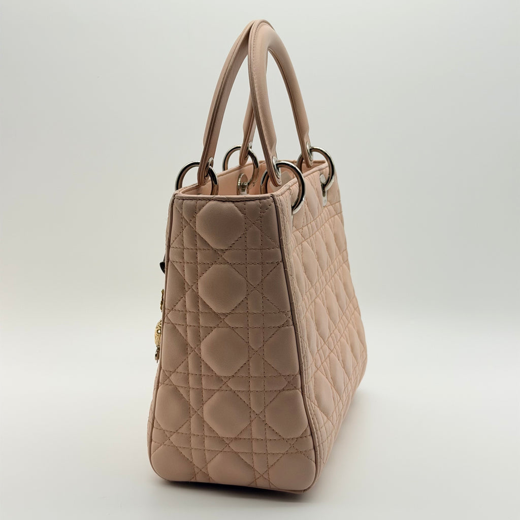 LADY DIOR MEDIUM VALENTINE LIMITED EDITION IN LIGHT PINK