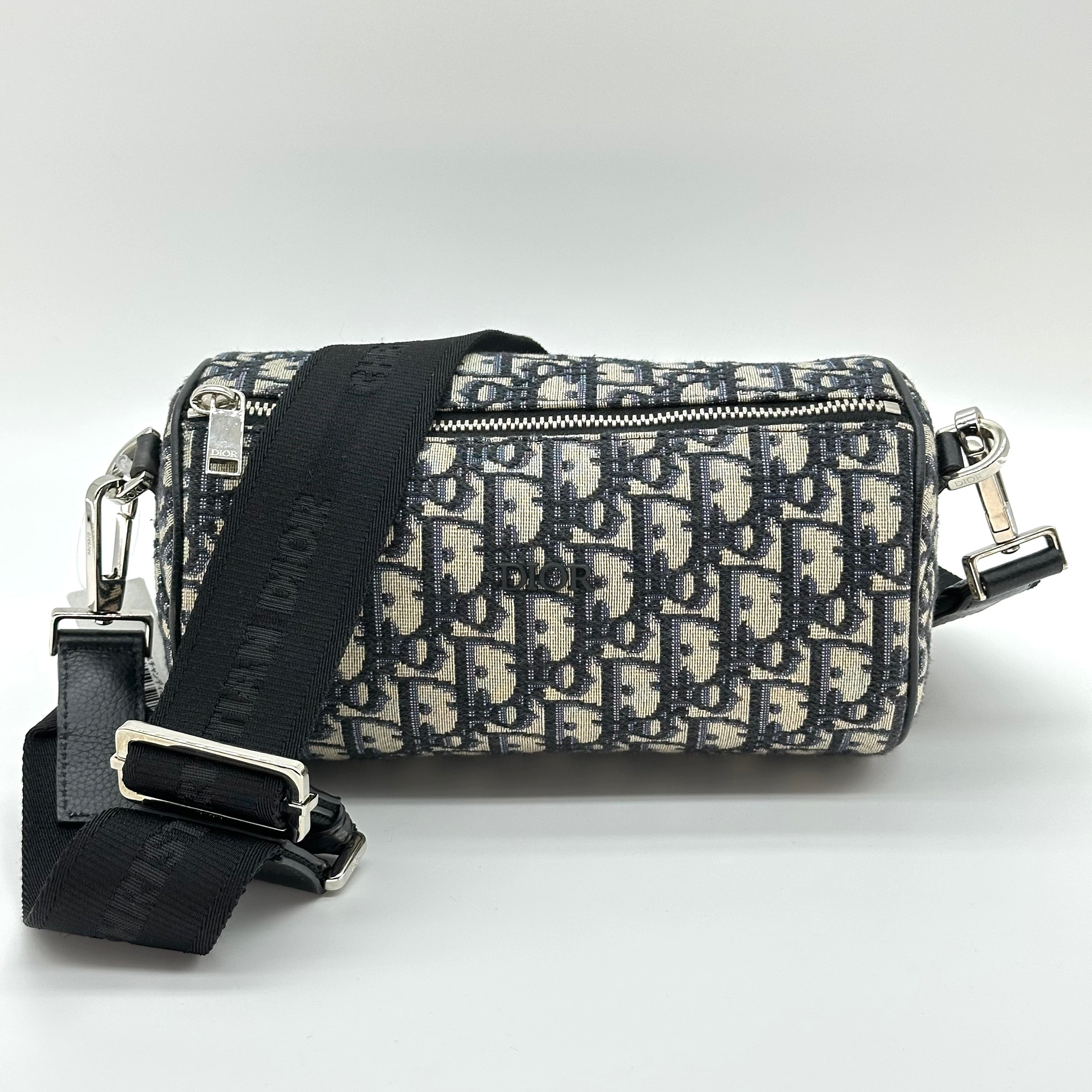 Christian Dior Roller Monogram Canvas Cylindrical Bag Shoulder Bag Crossbody Bag