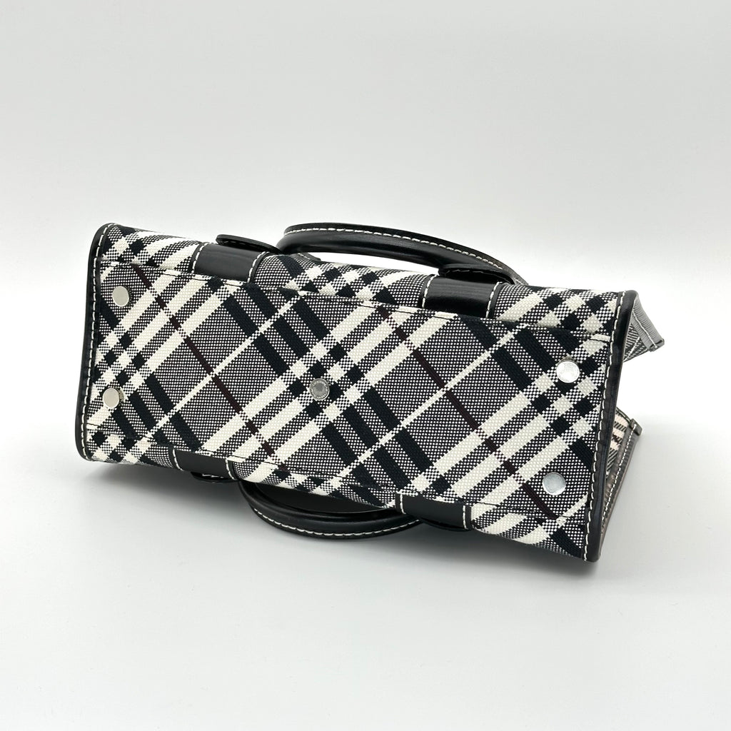 Burberry Belted handle handbag Nova check canvas