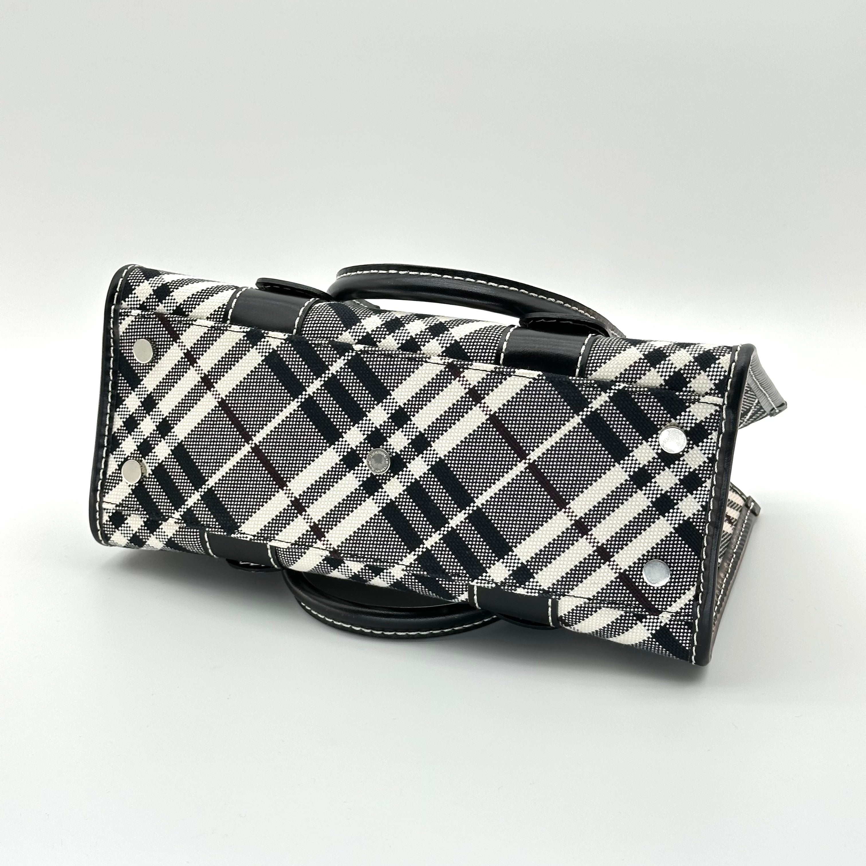 Burberry Belted handle handbag Nova check canvas