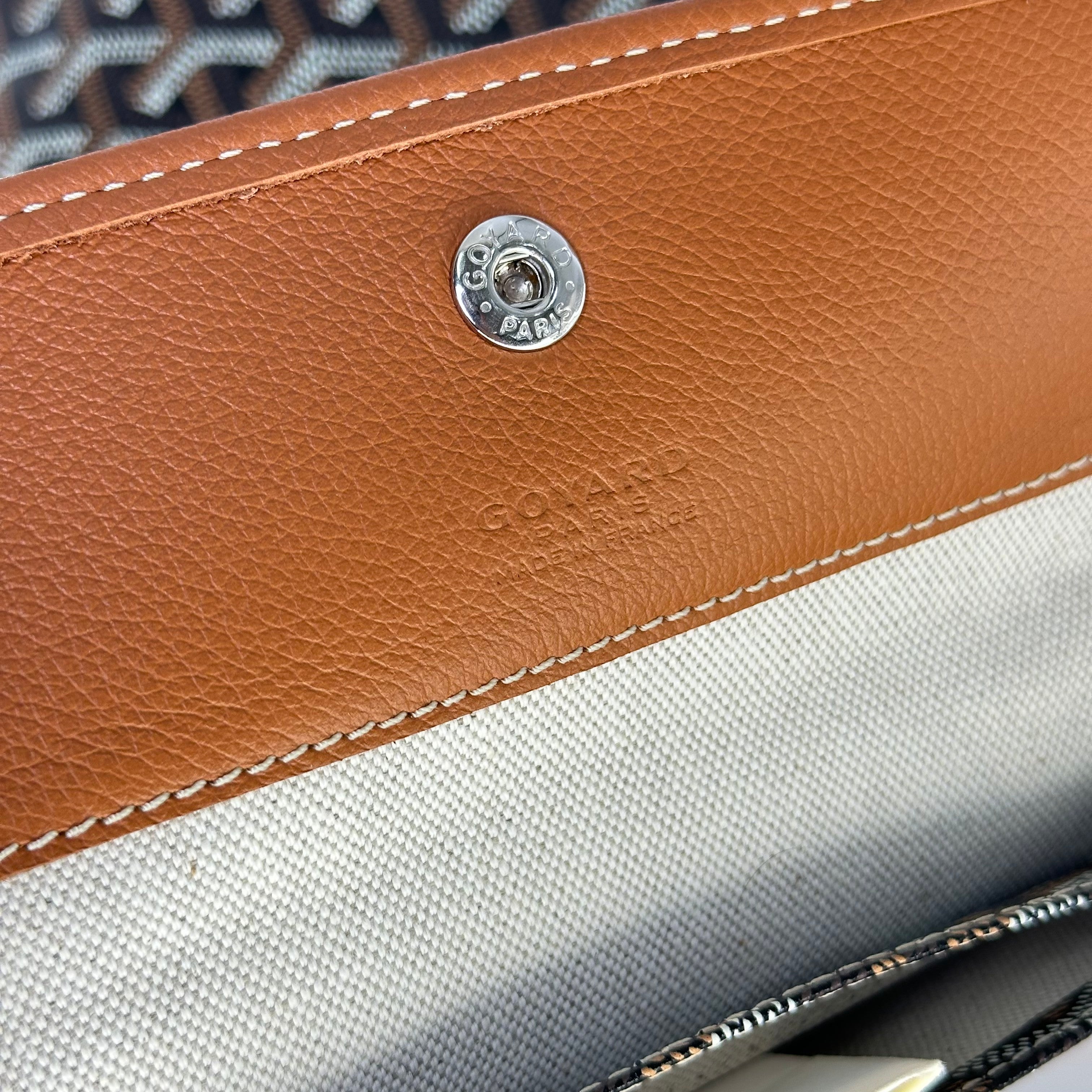 Goyard 세인트 루이스 PM PVC 가죽 토트백 핸드백