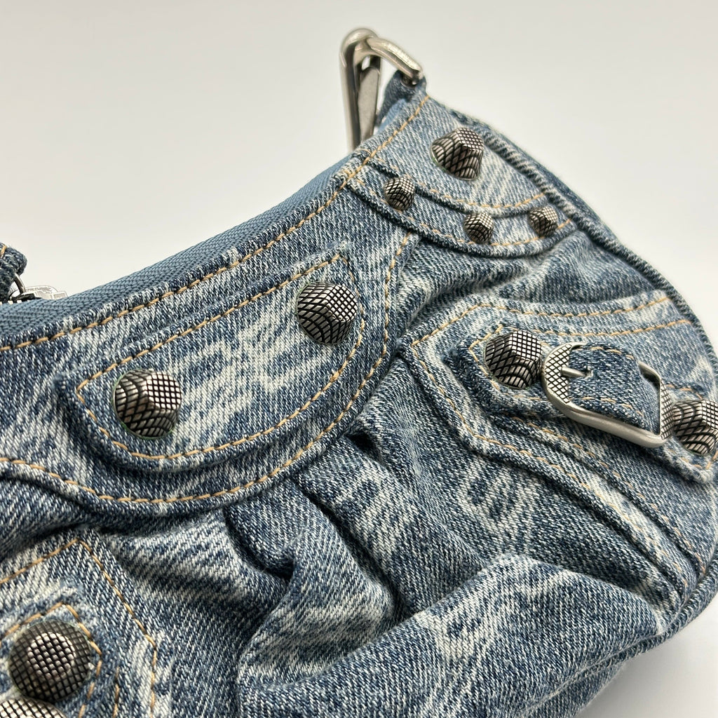 balenciaga　denim bb monogram le cagole