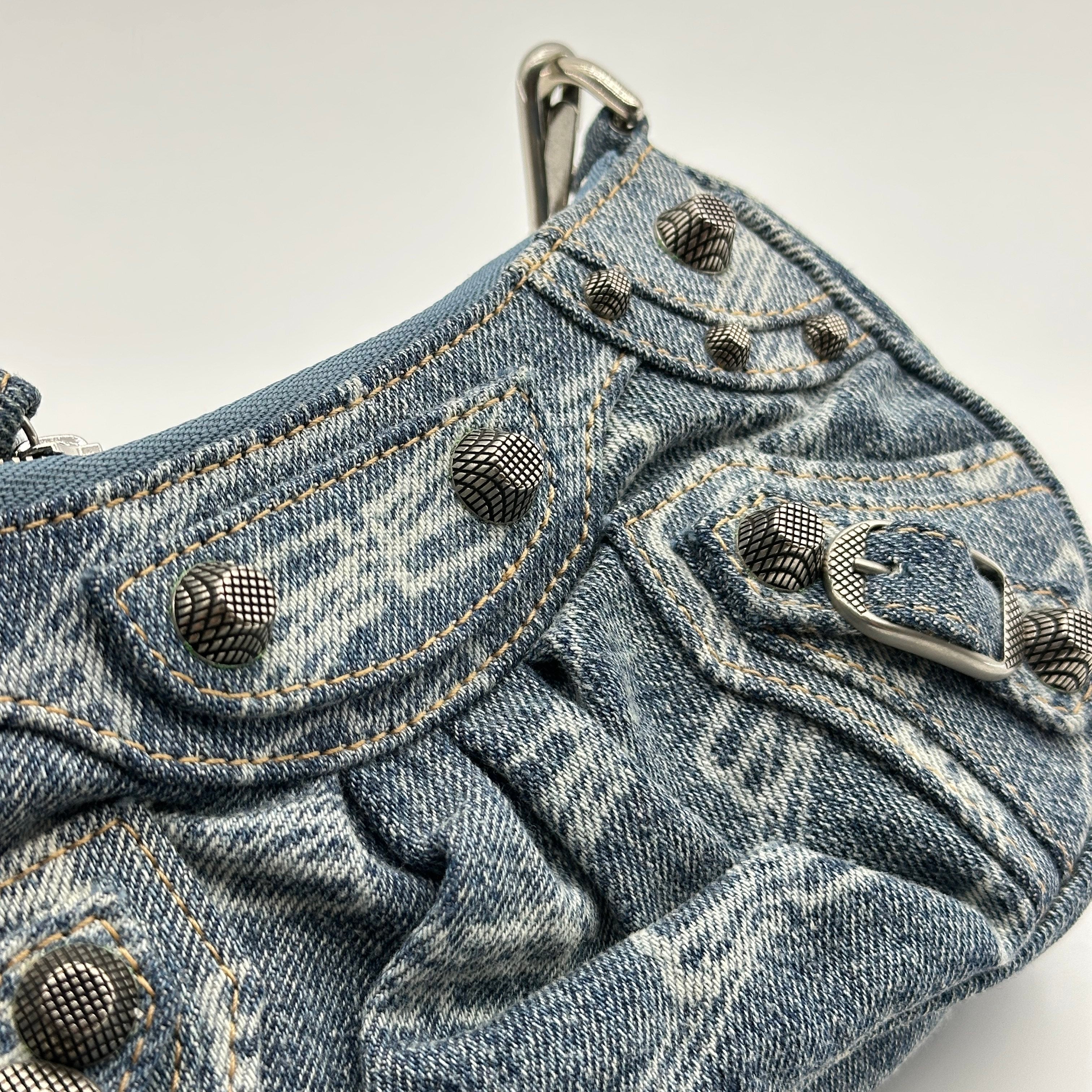 balenciaga　denim bb monogram le cagole