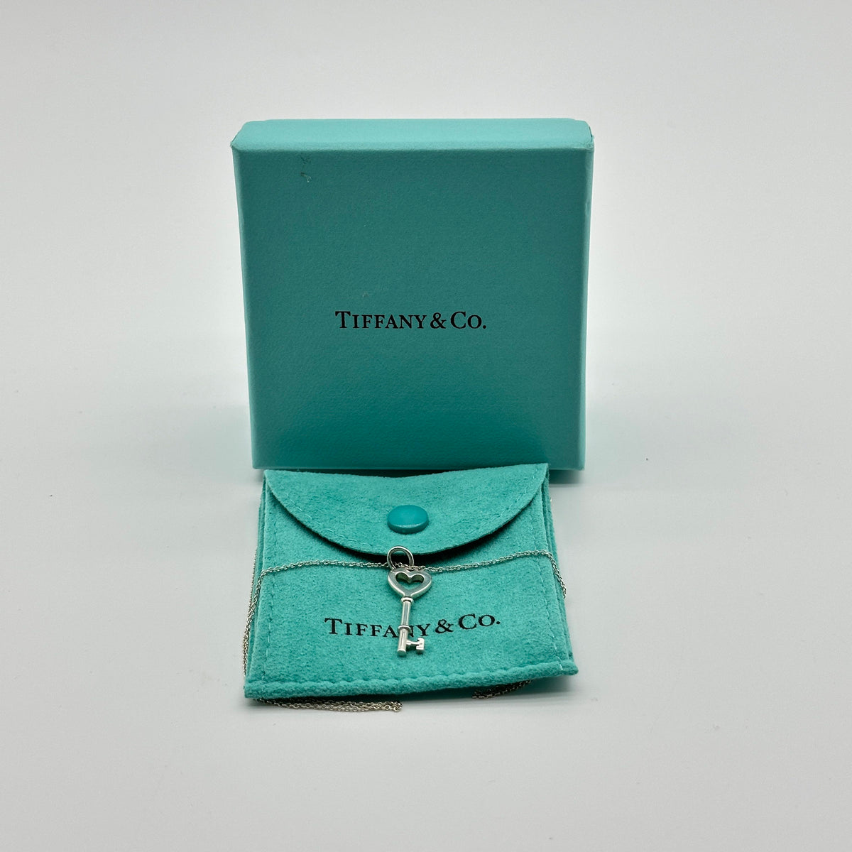 Tiffany&Co. 　sv925 heart key pendant necklace