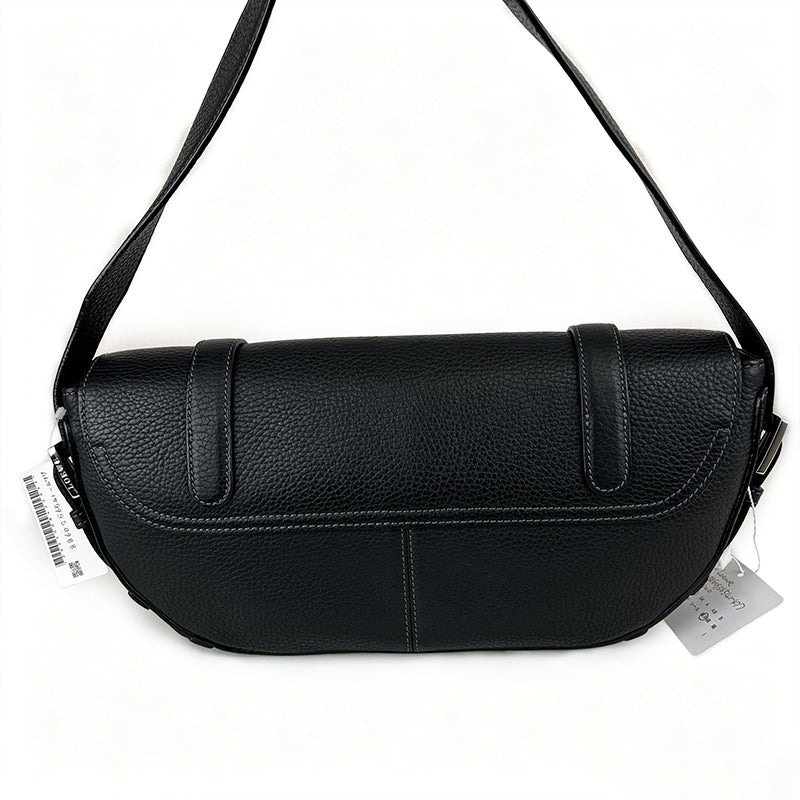 Loewe Vintage Leather Shoulder Bag Handbag Black