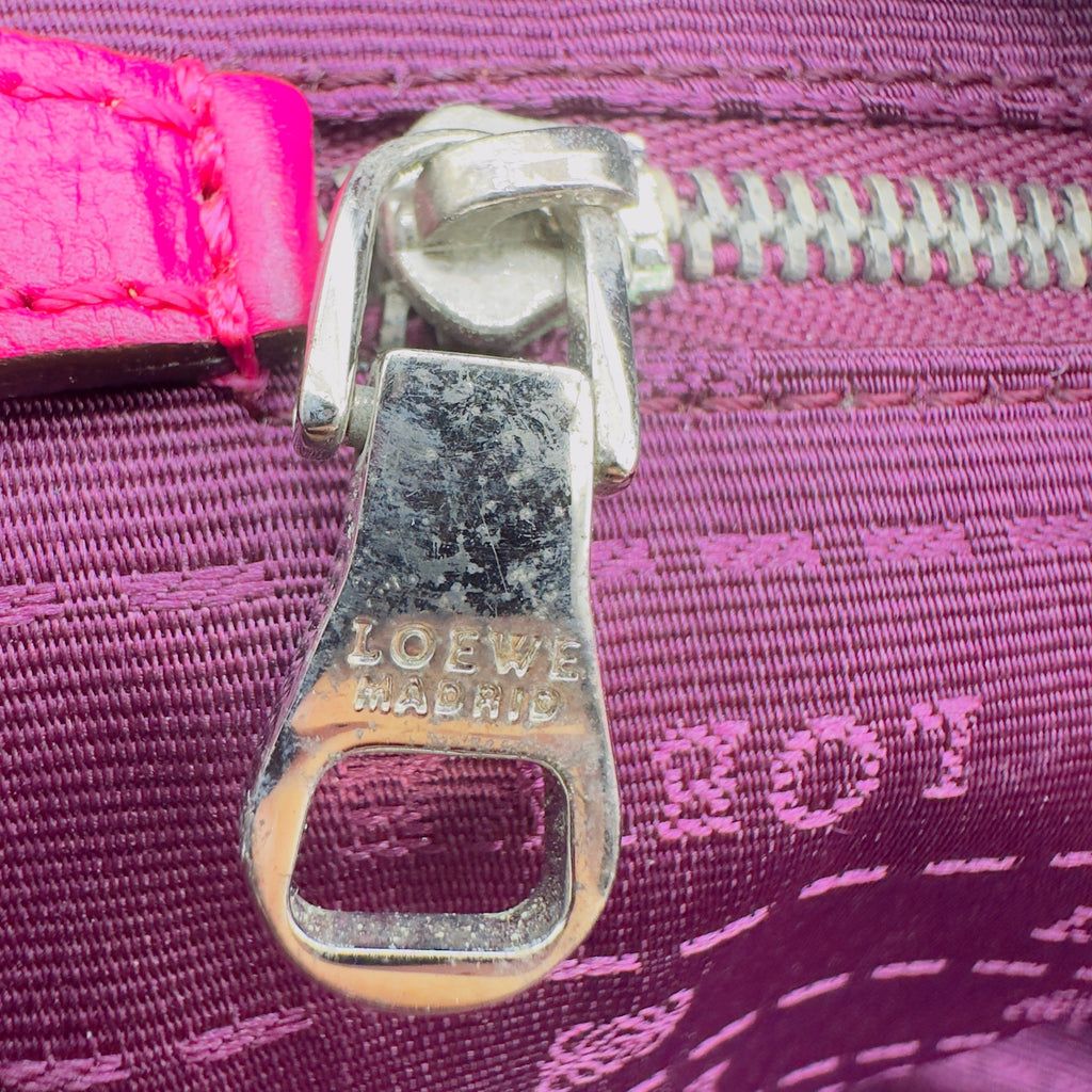Loewe Grained Leather Heritage Small Pink Handbag