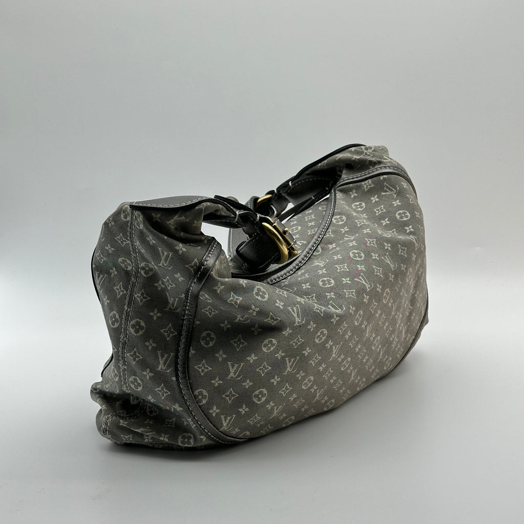 Louis Vuitton Mini Lin Monogram Manon PM Grey Shoulder Bag