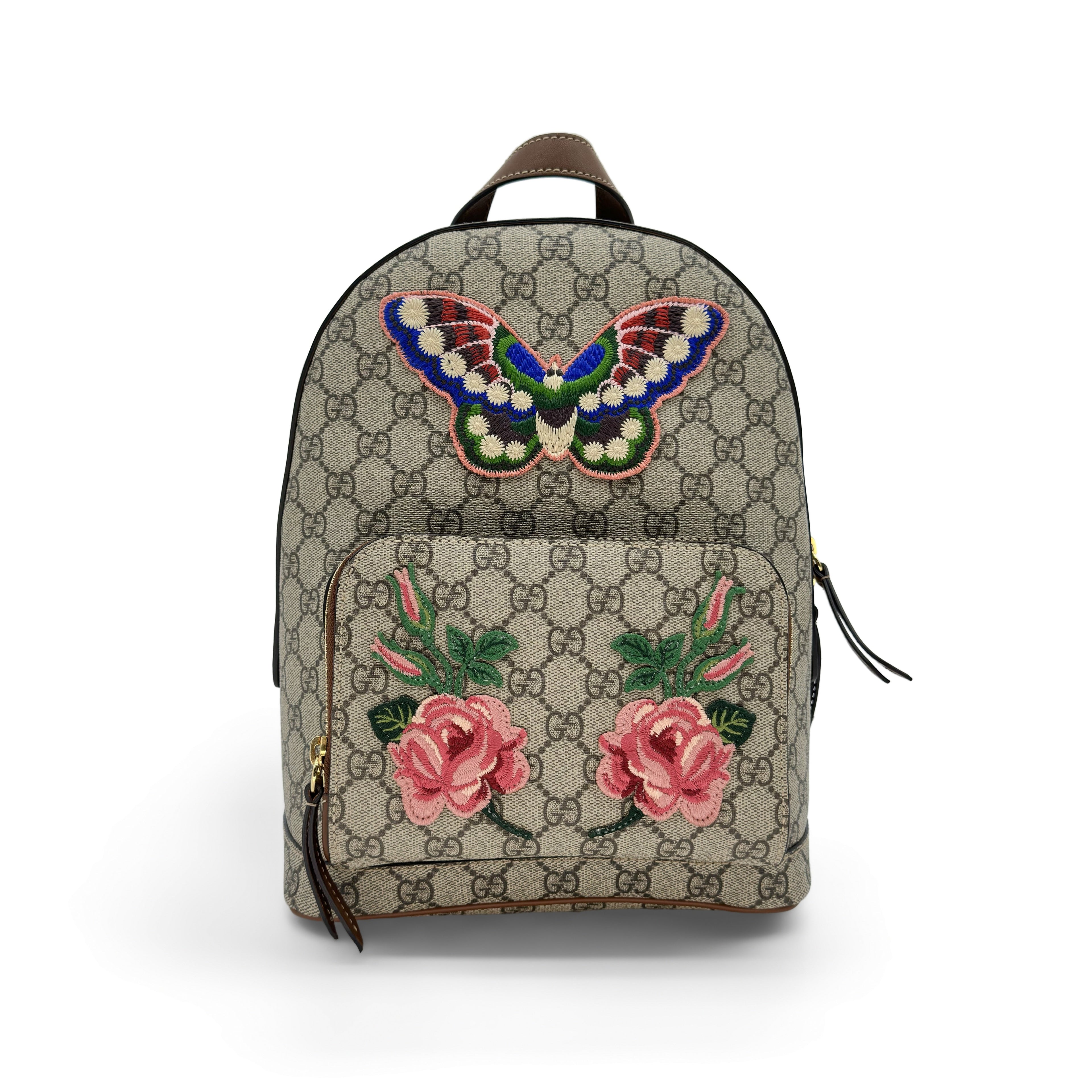 グッチ（GUCCI）ヘビー刺繍バックパック 日本限定 蝶 限定モデル