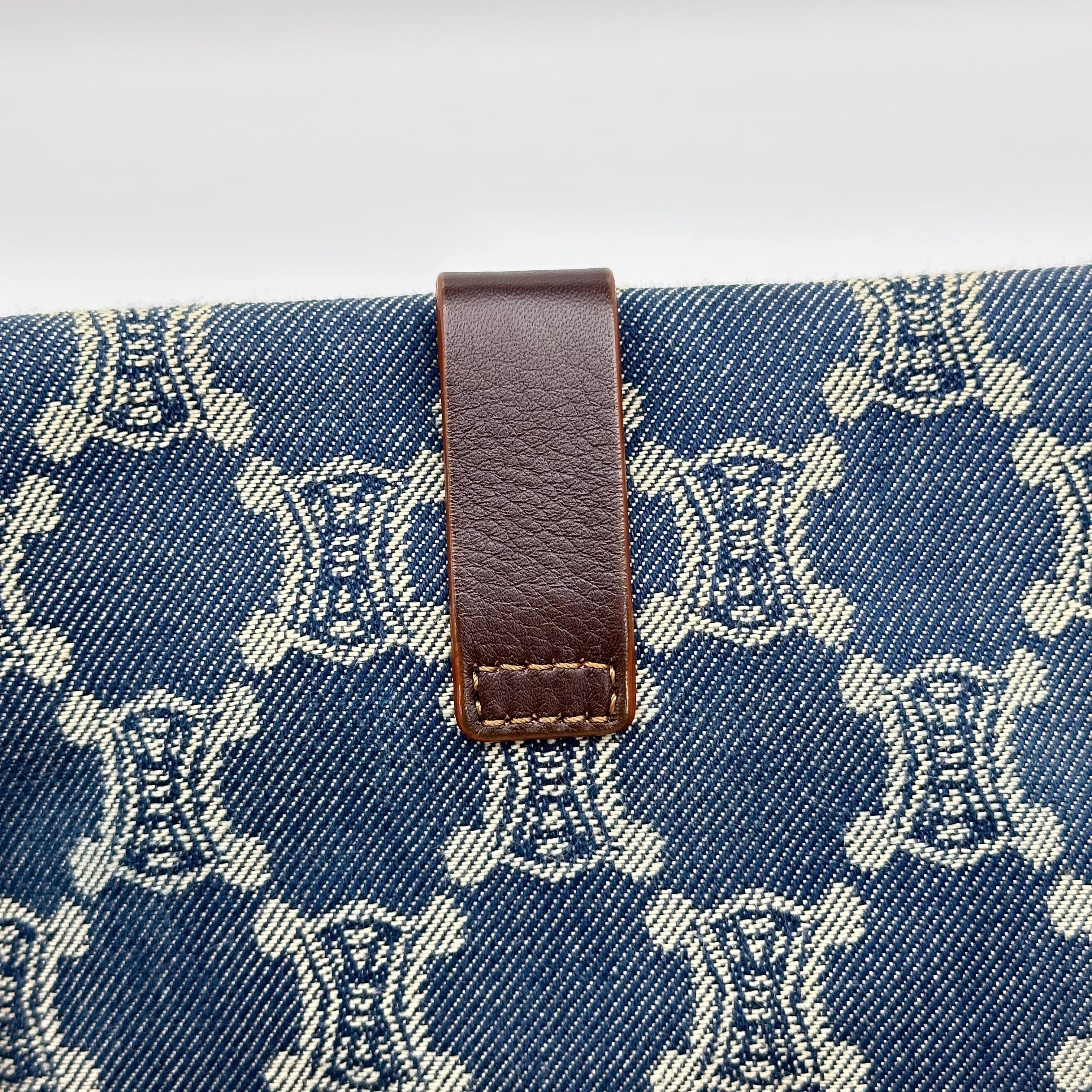 Celine Paris Macadam Denim Body Bag / Waist Bag