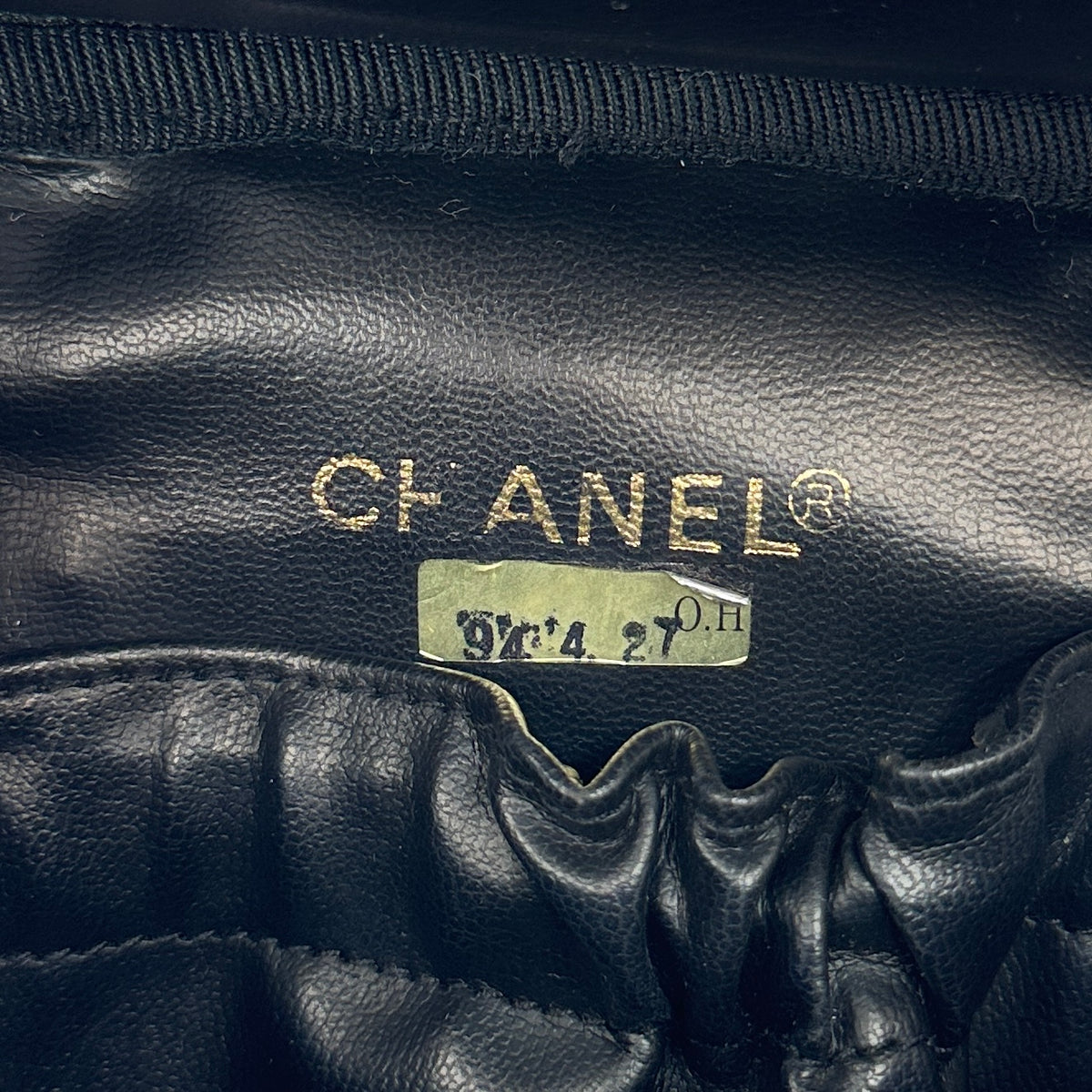Chanel Bicolore Lambskin Vanity Bag Black Gold Tone Hardware 2XXXXXX