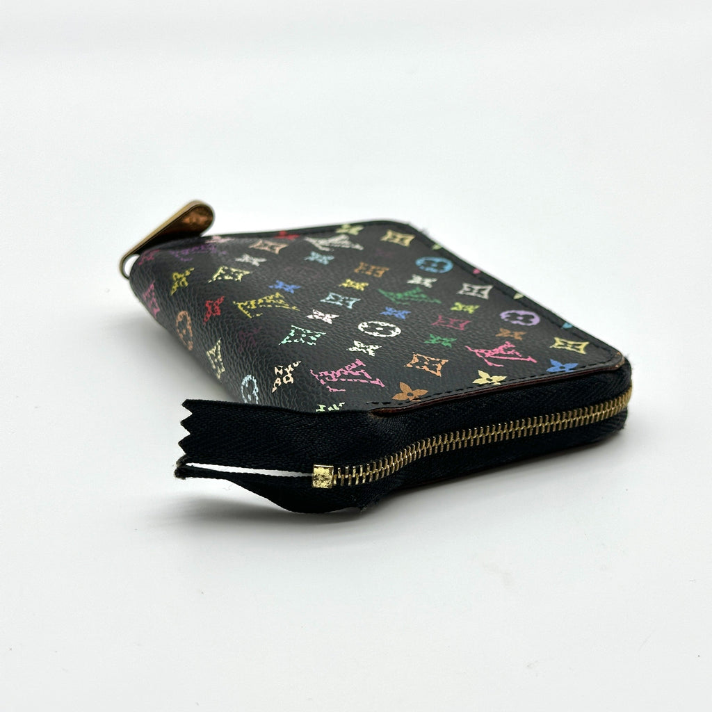Louis Vuitton Monogram Multicolore Canvas Zippy Black Coin Purse