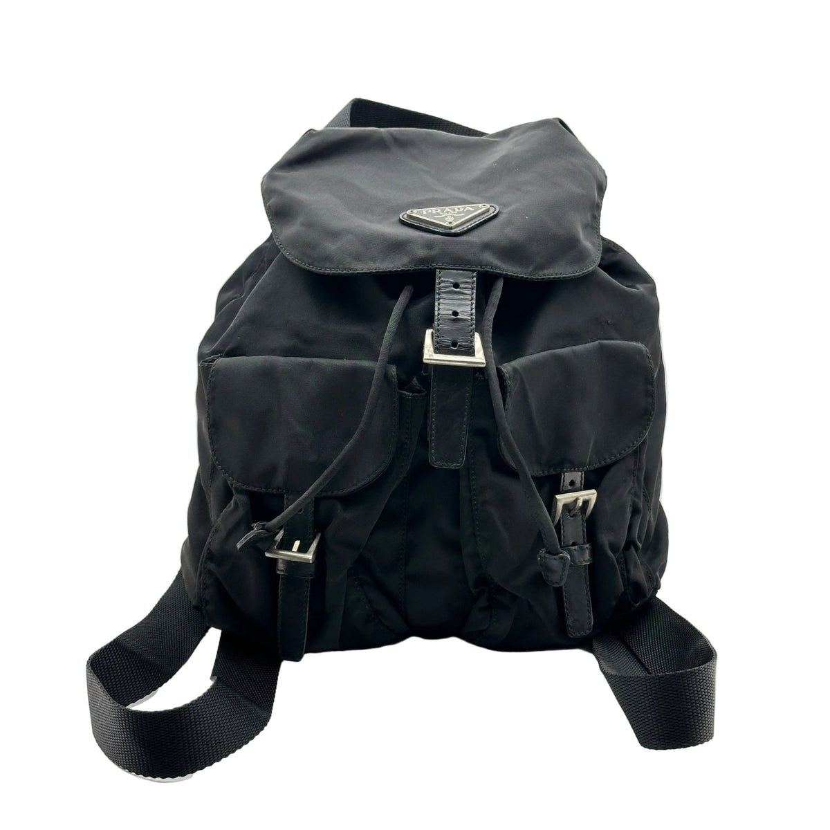 Prada Nylon Rucksack Backpack Bag Black