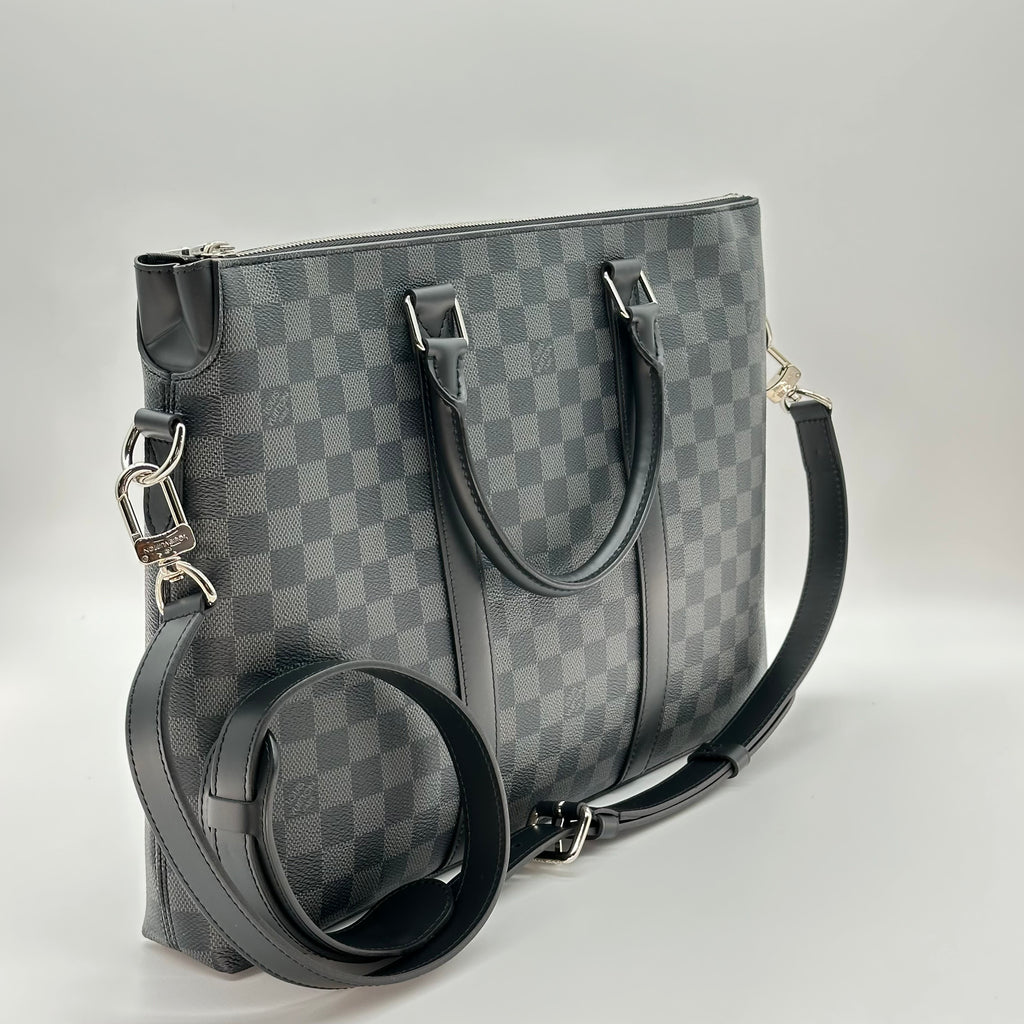 Louis Vuitton N40024 Anton Briefcase Business Bag Canvas RFID