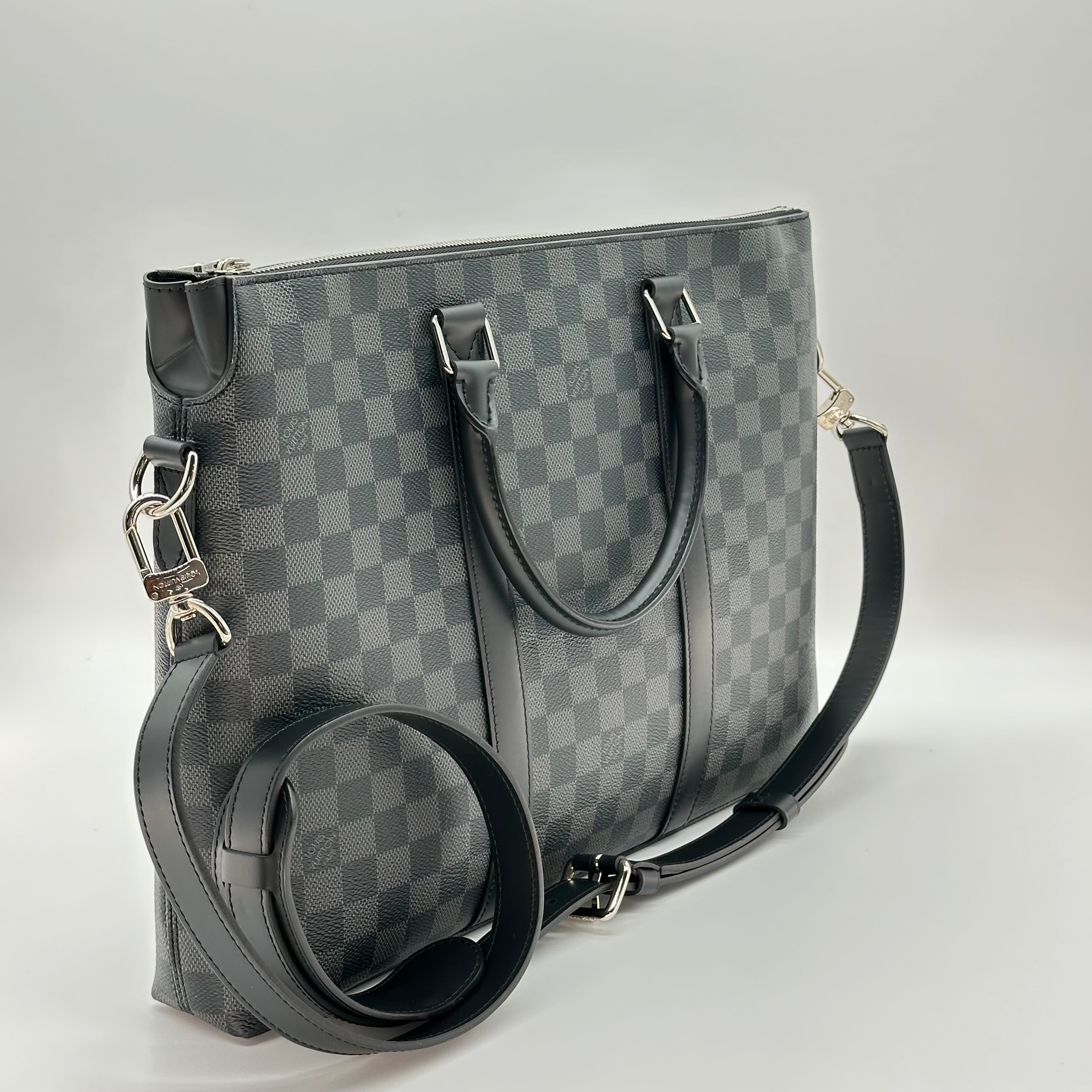 Louis Vuitton N40024 Anton Briefcase Business Bag Canvas RFID