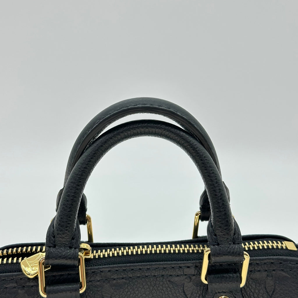 LOUIS VUITTON nano speedy sac à main monogramme 2way Sac à bandoulière RFID
