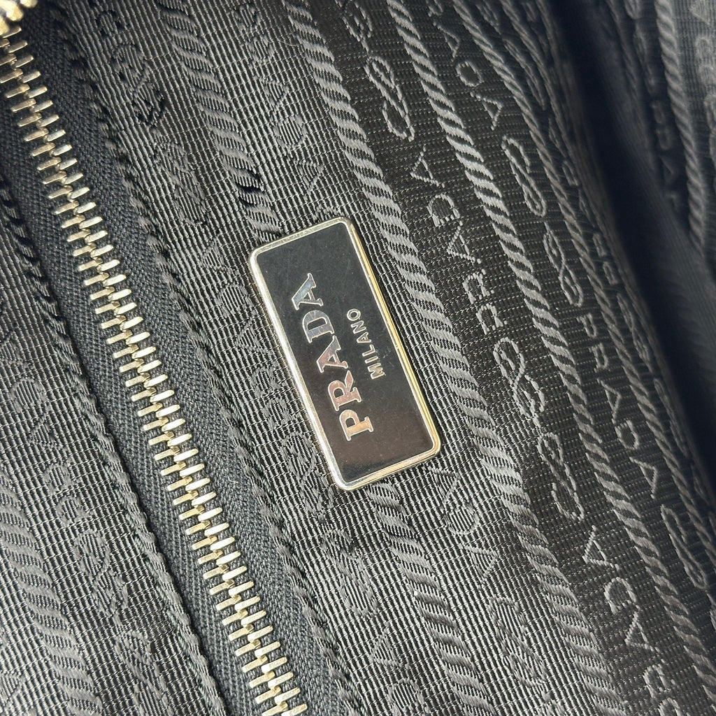 Prada Nylon Boston Black Travel Bag