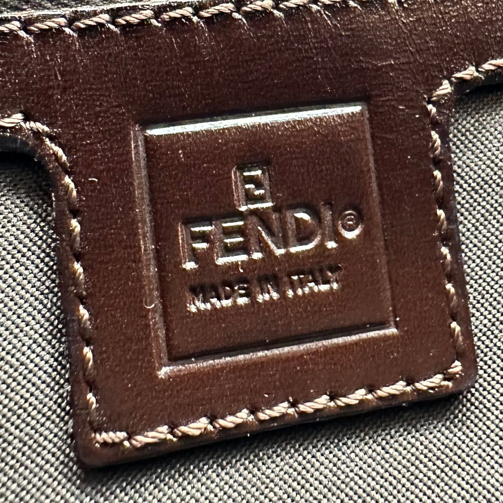 FENDI Zucca FF Logo Mamma Baguette Shoulder Bag Vintage