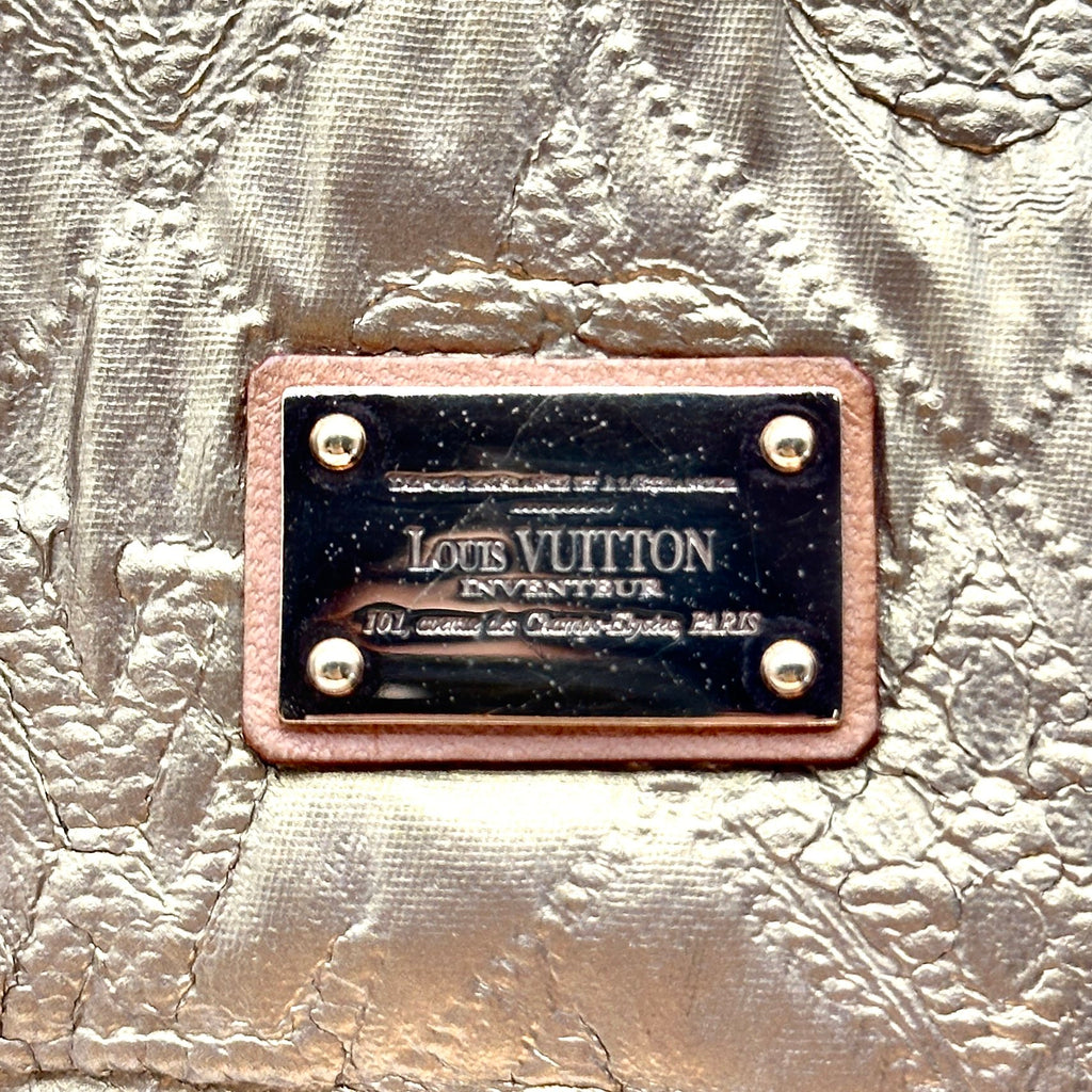 Louis Vuitton Quilted Monogram Coated Fabric Limelight Gold Clutch Bag