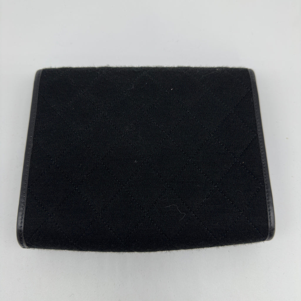 Chanel Coco Mark Black Fabric Chain Shoulder Bag