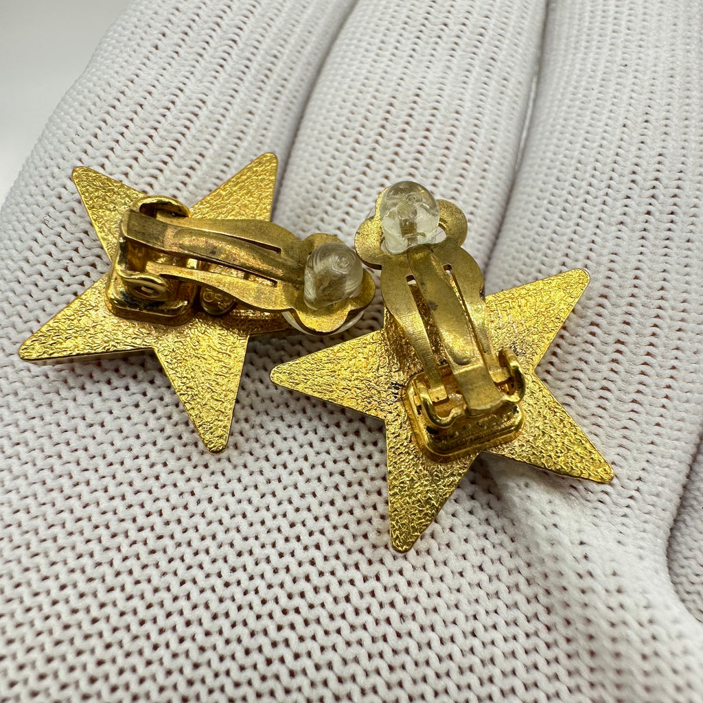 Chanel Coco Mark Star Earrings