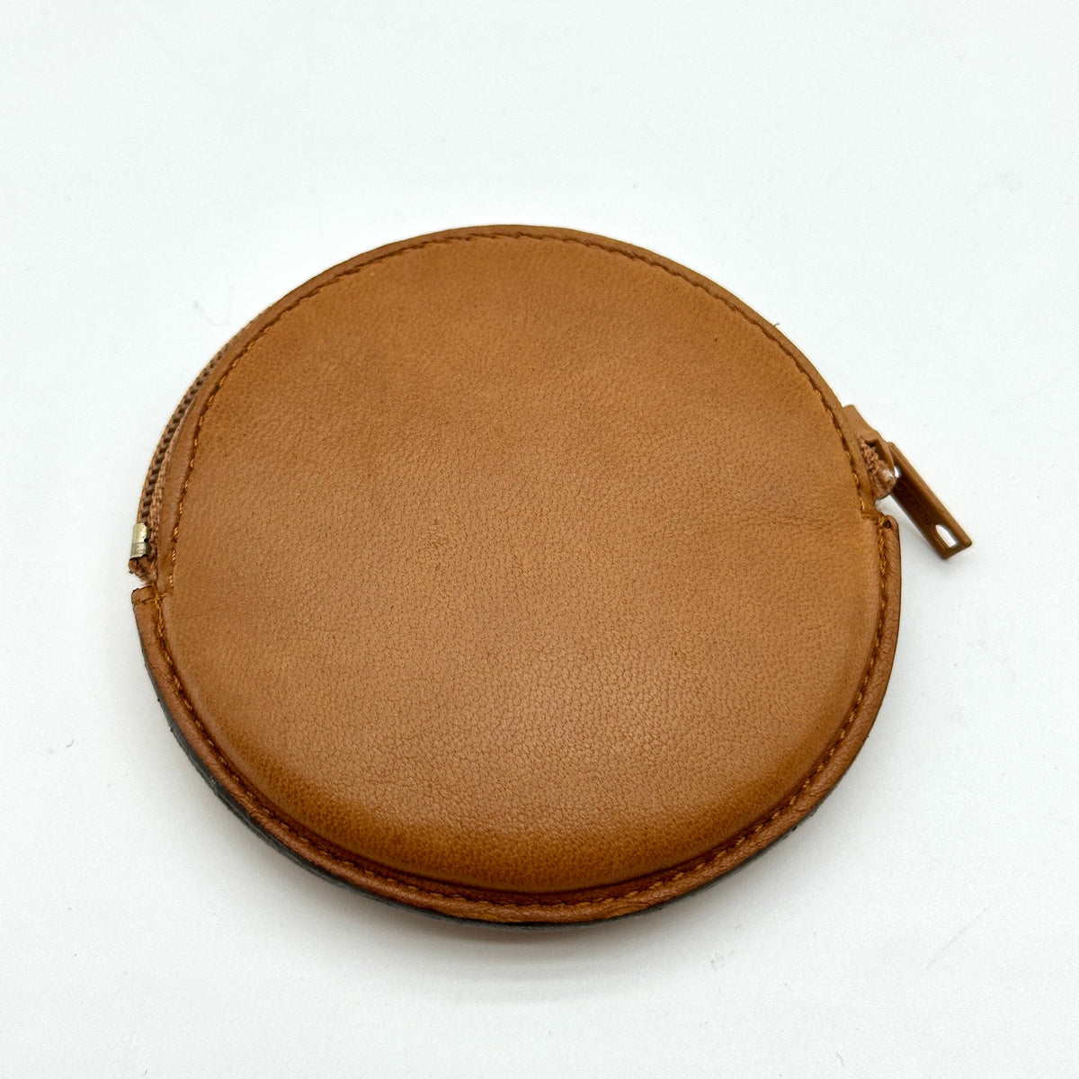 Loewe Leather Brown Round Coin Purse