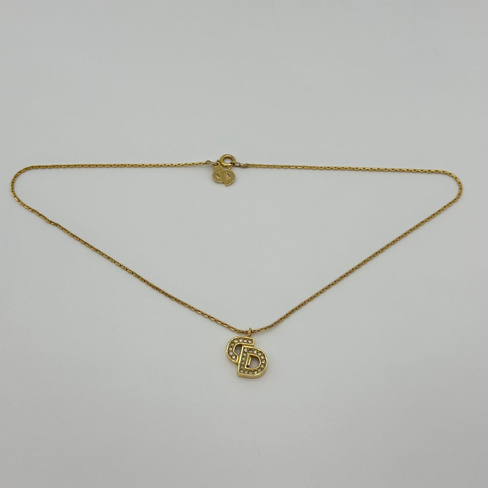 Christian Dior CD Logo Necklace