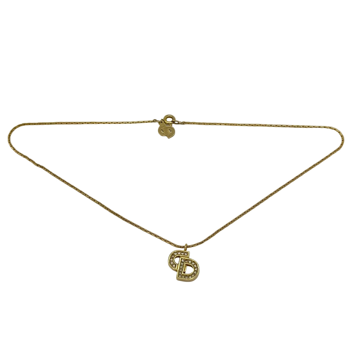 Christian Dior CD Logo Necklace