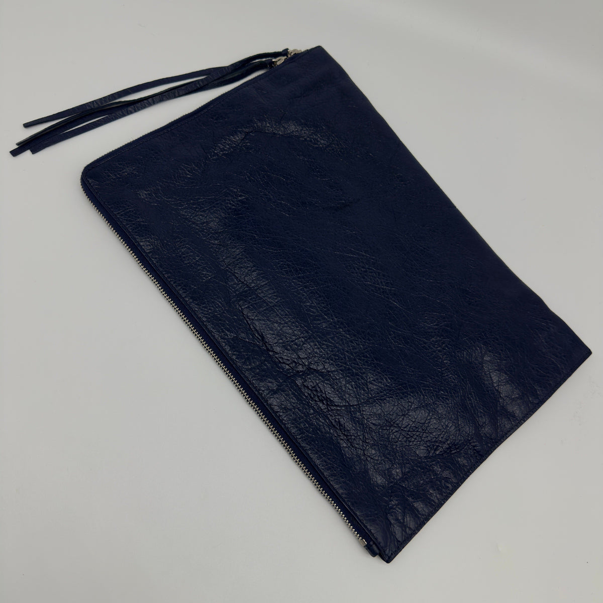 BALENCIAGA Balenciaga Classic Moto Zip-Around Flat Clutch Bag