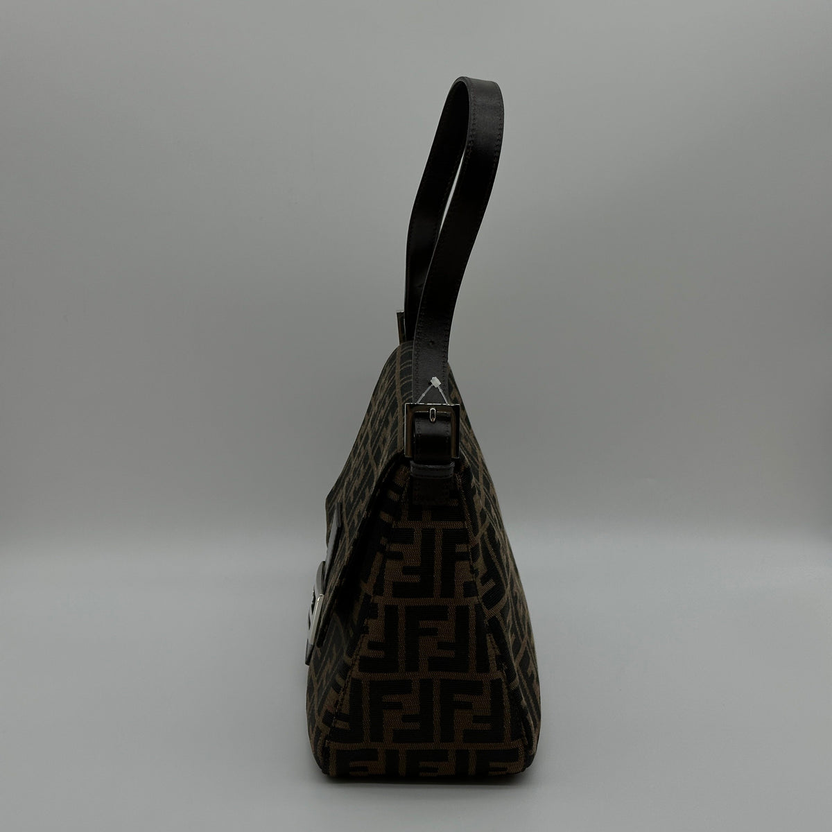 Fendi Zucca Canvas Baguette Medium Brown Shoulder Bag