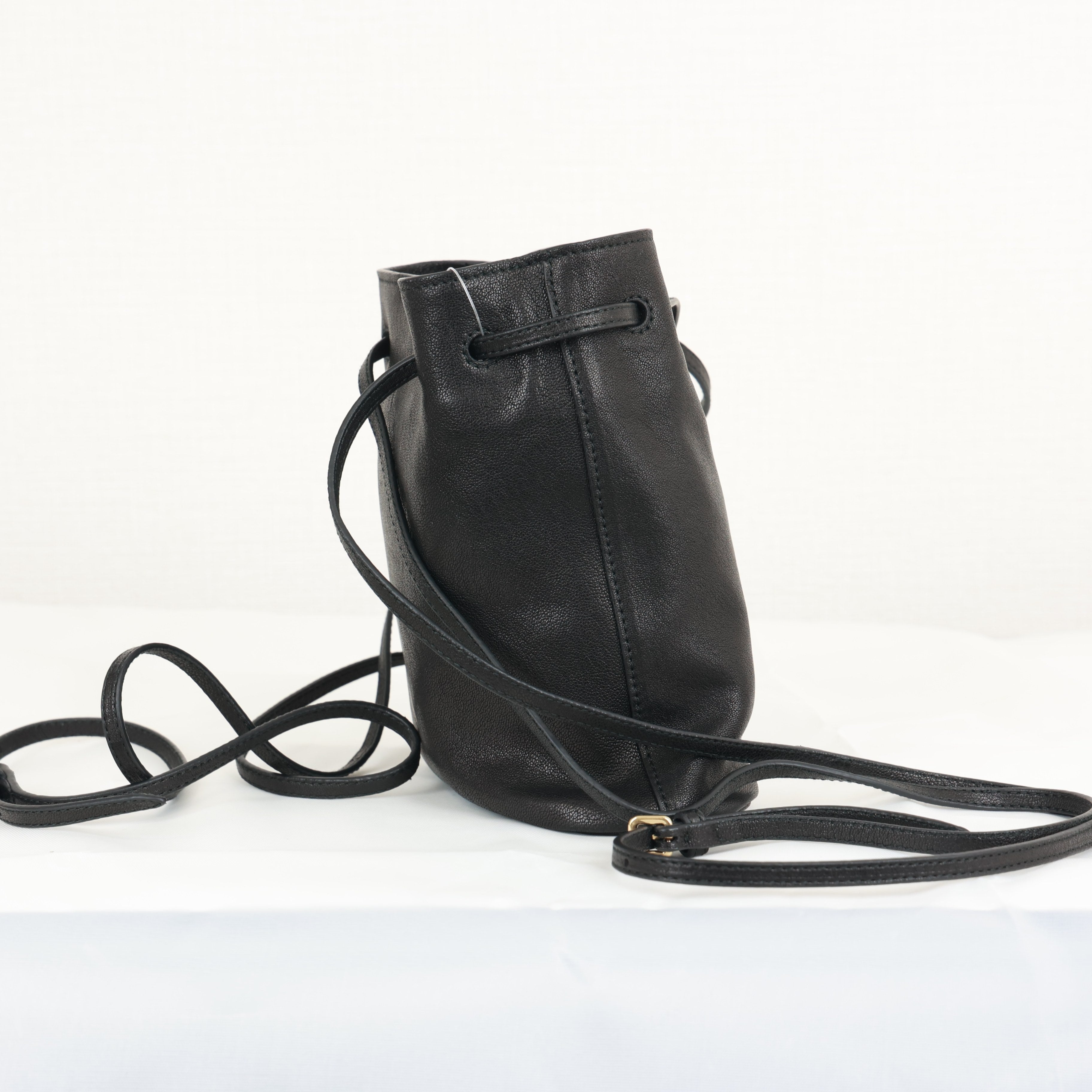 Miu Miu Nappa Leather Mini Bucket Bag Soft Shoulder Bag Crossbody