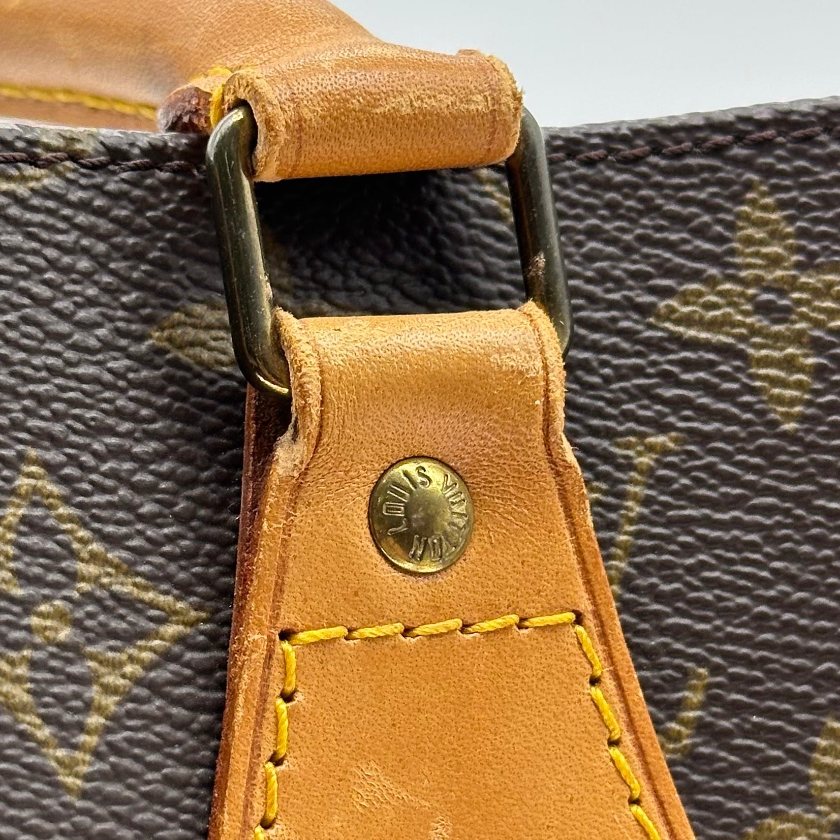 LOUIS VUITTON Monogram Sac Plat Tote HandBag M51140