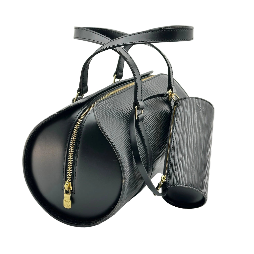 Louis Vuitton Epi Soufflot Black Handbag M52862
