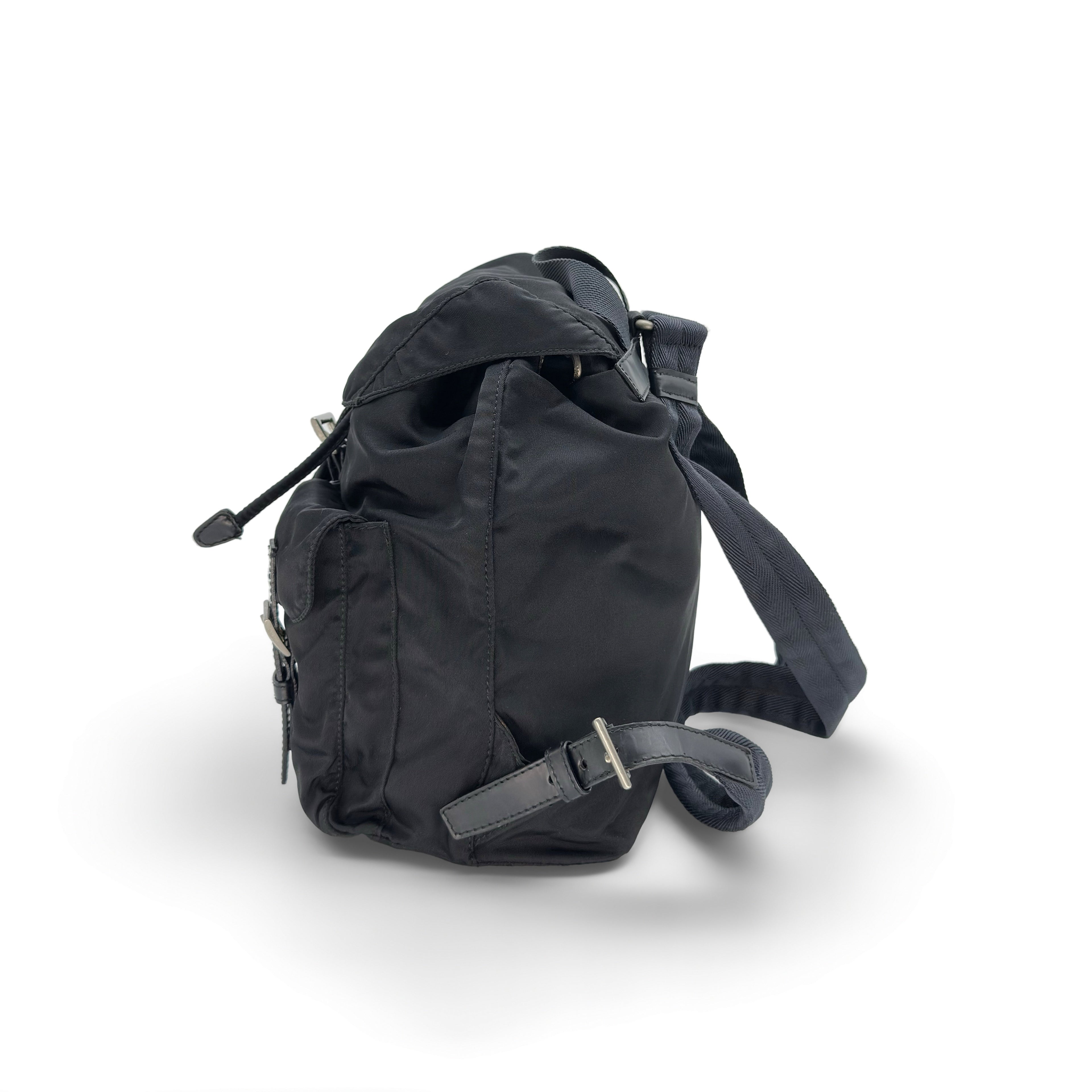 PRADA Tessuto Nylon Backpack Black