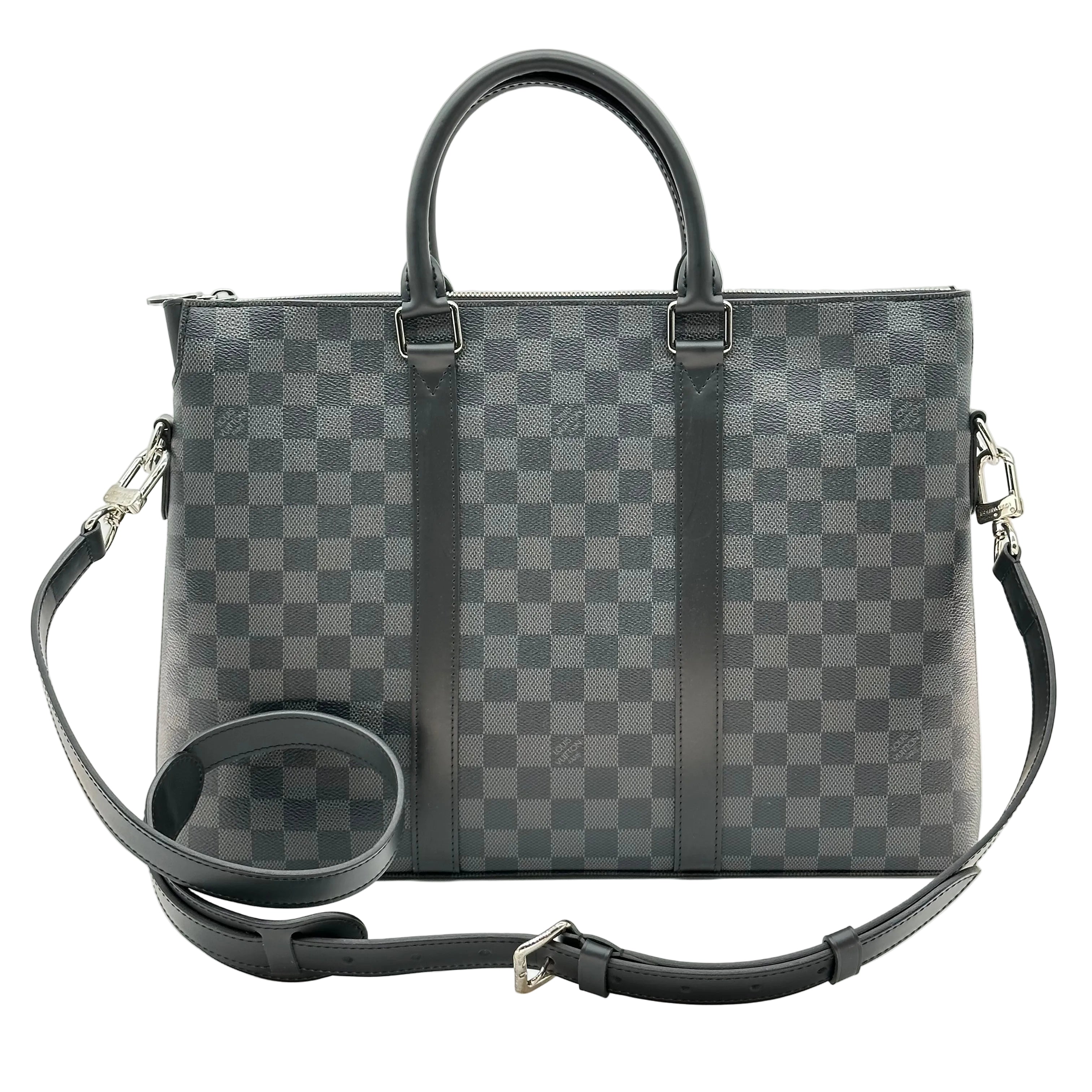 Louis Vuitton N40024 Anton Briefcase Business Bag Canvas RFID