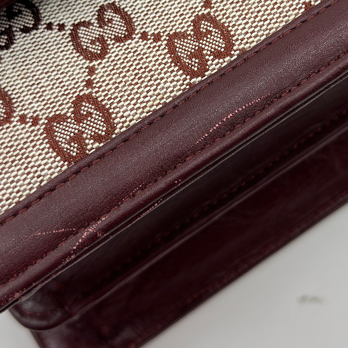 GUCCI Vintage GG Canvas Shoulder Bag