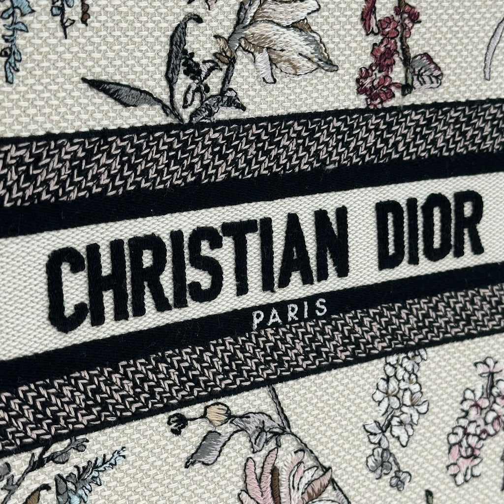 Christian Dior Book Tote canvas Handbag Small