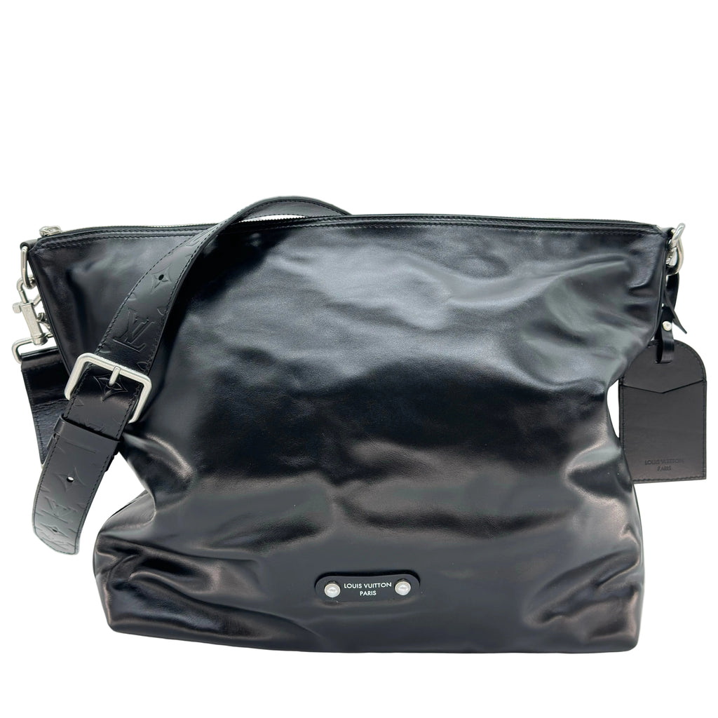 Louis Vuitton Vagabond Hobo Bolso bandolera de piel de becerro Negro M13986 RFID
