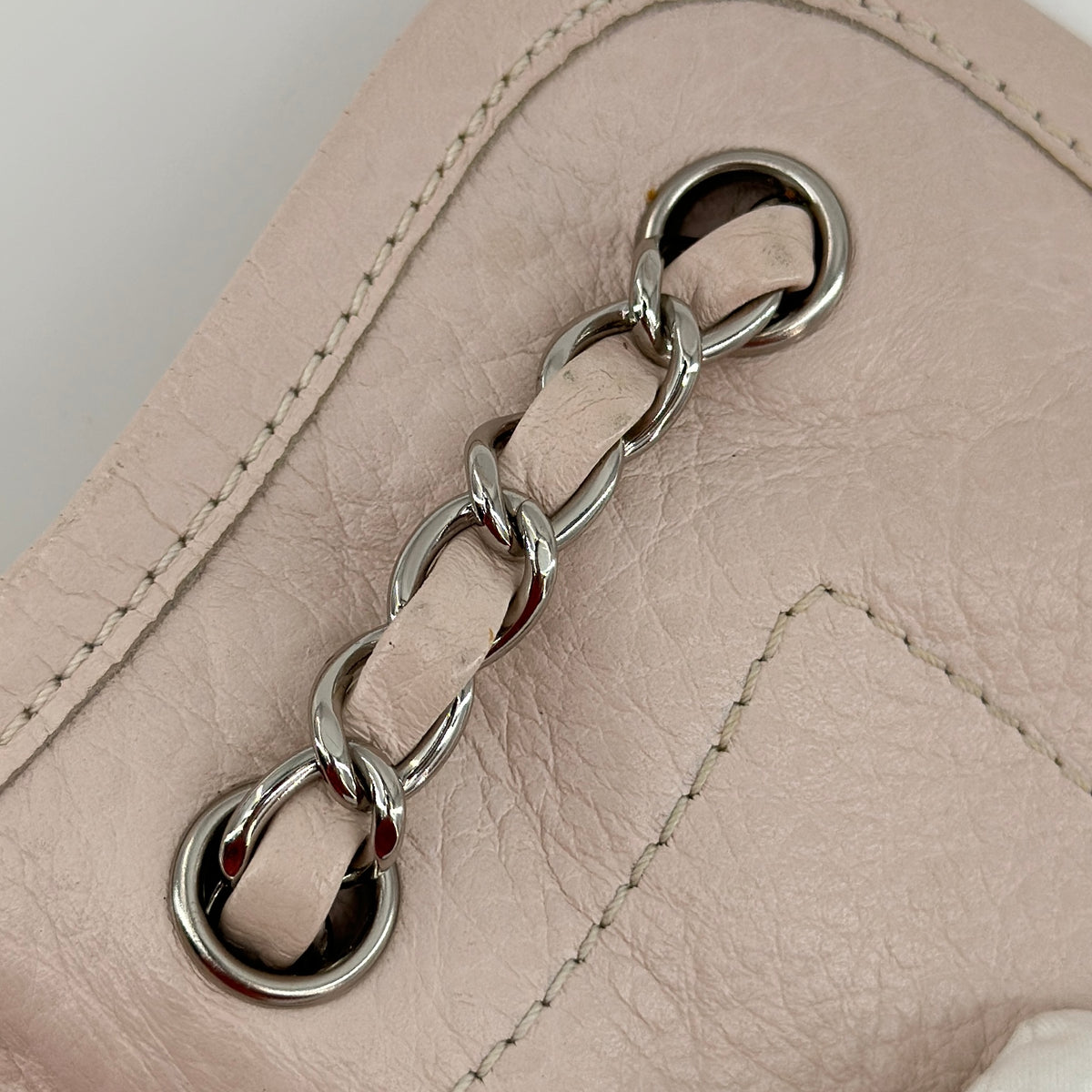 Chanel Vintage Mademoiselle Lock Flap Bag 2.55 Leather Shoulder Bag Pink Silver Metal Fittings 8XXXXXX
