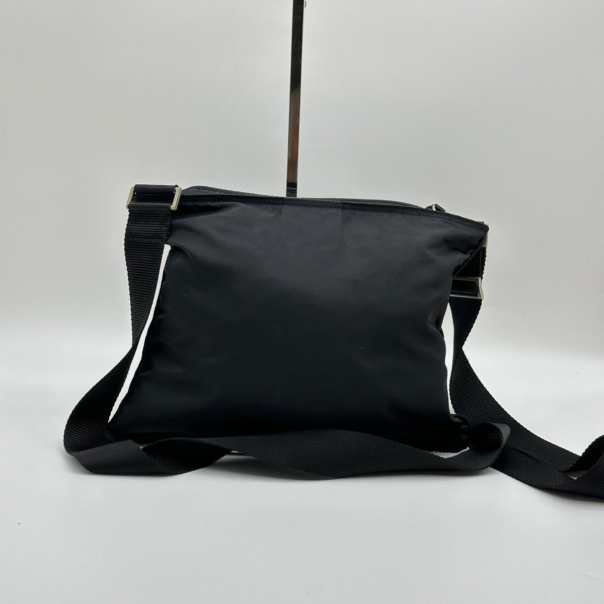Prada Nylon Black Flat Crossbody Shoulder Bag