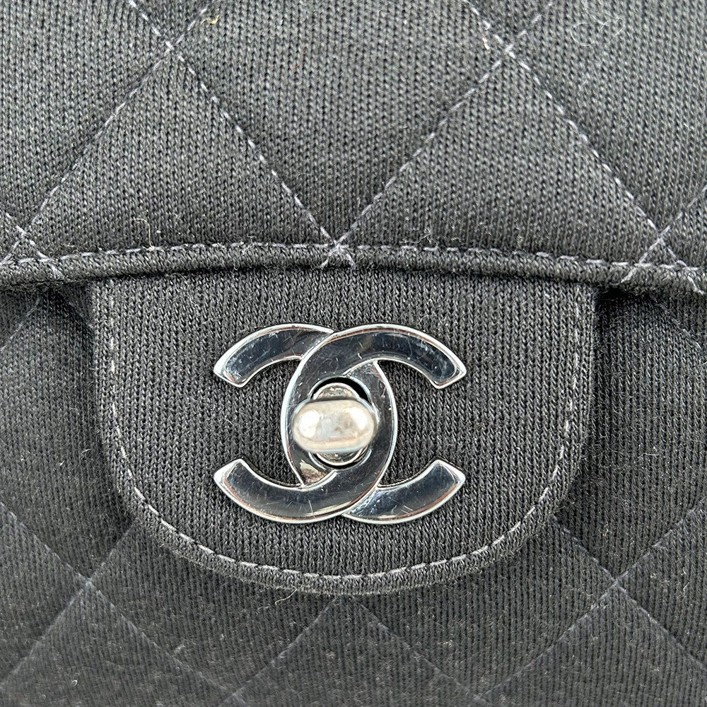 CHANEL Matelassé Coco Mark Double-Faced Cotton Handbag 4 Series
