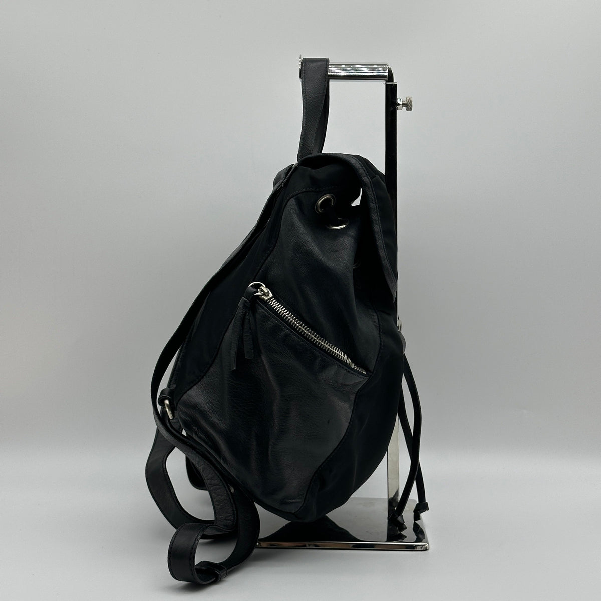 Prada Tessuto Nylon Leather Black Backpack