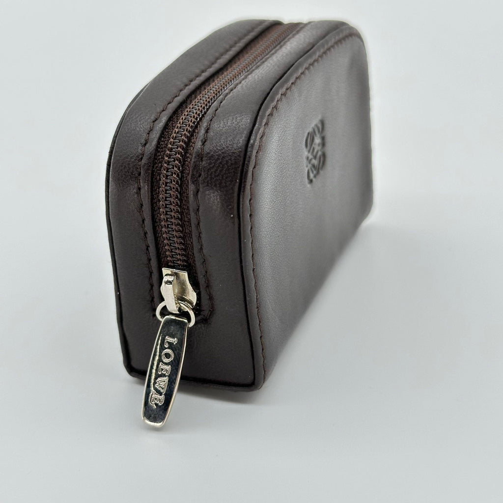 Loewe Anagram Classic Logo Lamb Leather Zip Coin Case Coin Purse