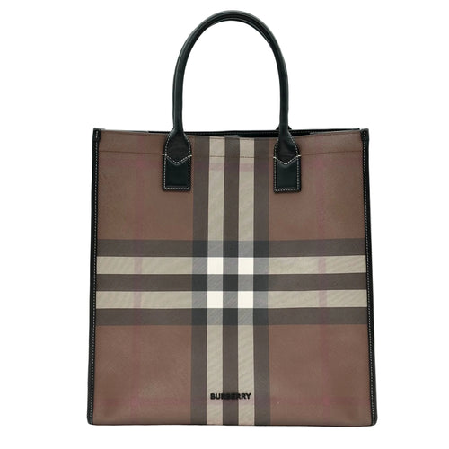 Burberry Denny Classic Check 2Way Tote Shoulder Crossbody Bag