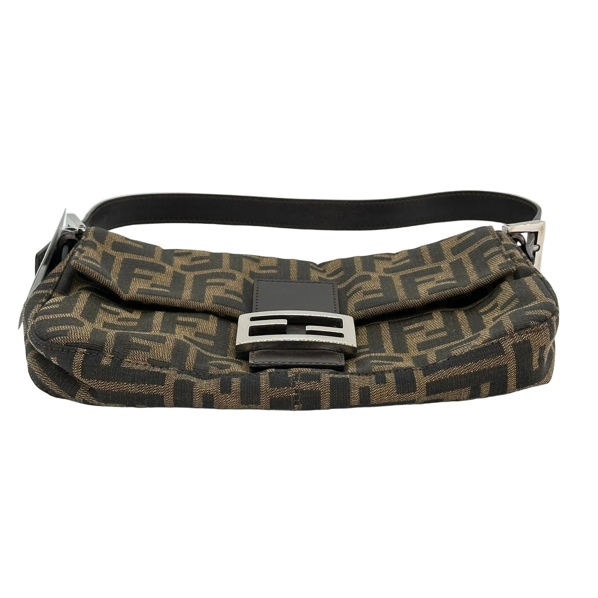 FENDI Zucca FF Logo Mamma Baguette Sac à bandoulière vintage