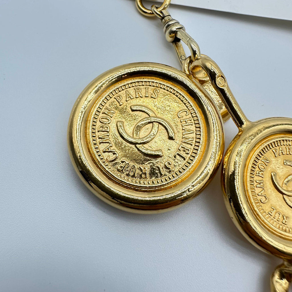 Chanel Vintage Chain Coin Belt Gold