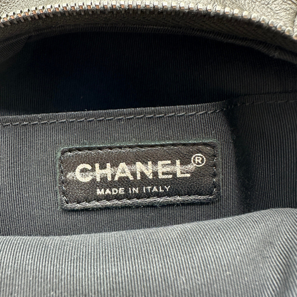 Chanel Quilted Leather Black Chain Shoulder Bag